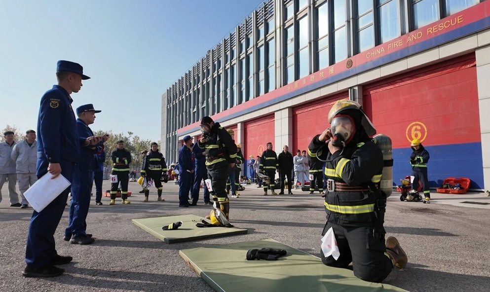 山东人生就是搏官网在滨海区消防月比武竞赛中斩获荣誉